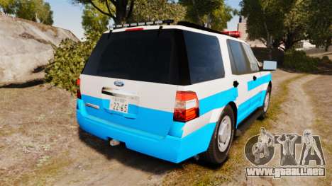 Ford Expedition Japanese Police SSV v2.5F [ELS] para GTA 4