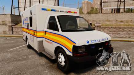 Brute Speedo LEMS Ambulance [ELS] para GTA 4