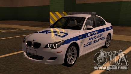 BMW M5 E60 Police LS para GTA San Andreas