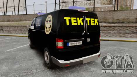 Volkswagen Transporter T5 Hungarian TEK [ELS] para GTA 4