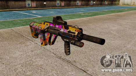 Автомат Steyr AUG-A3 Óptica Graffiti para GTA 4