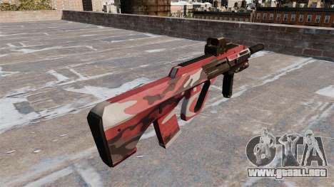 Máquina Steyr AUG-A3 Rojo urbano para GTA 4