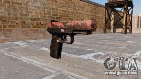 Pistola FN Five seveN tigre Rojo para GTA 4