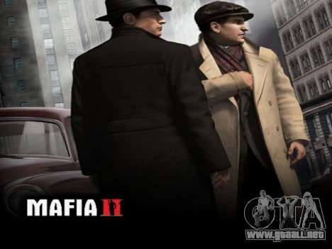 La pantalla de arranque de Mafia II para GTA San Andreas