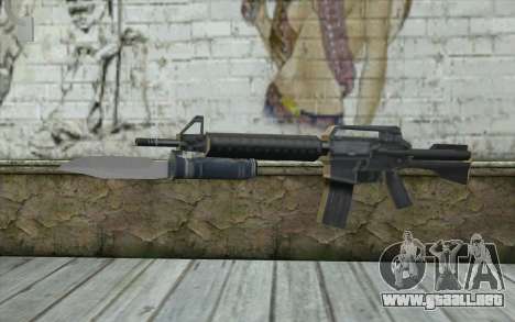 M4A1 con una bayoneta para GTA San Andreas