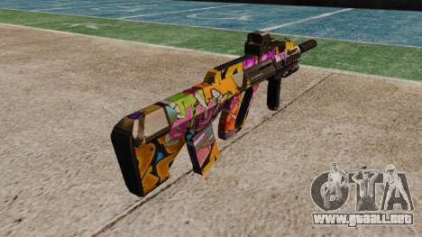 Автомат Steyr AUG-A3 Óptica Graffiti para GTA 4