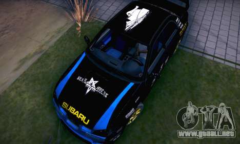 Subaru Impreza WRC STI Black Metal Rally para GTA San Andreas