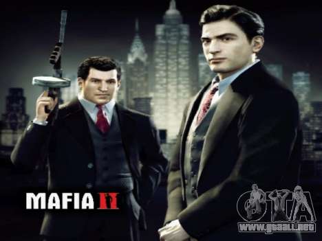 La pantalla de arranque de Mafia II para GTA San Andreas