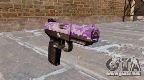 Pistola FN Five seveN Púrpura Camo para GTA 4