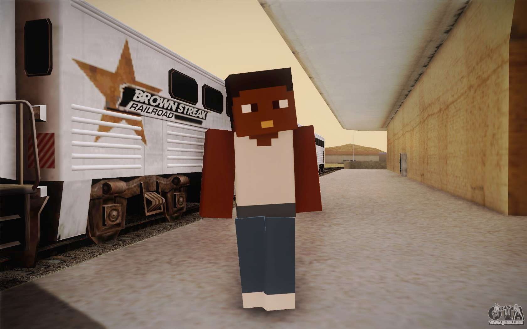 Cj Minecraft para GTA San Andreas