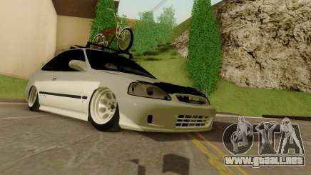 Honda Civic ek Coupe Hellaflush para GTA San Andreas