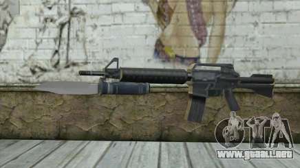 M4A1 con una bayoneta para GTA San Andreas
