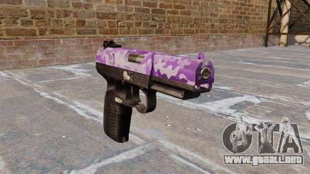 Pistola FN Five seveN Púrpura Camo para GTA 4