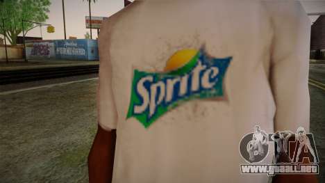 Sprite Shirt White para GTA San Andreas