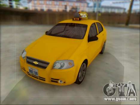 Chevrolet Aveo Taxi para GTA San Andreas