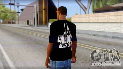 COD Black Ops 2 Fan T-Shirt para GTA San Andreas