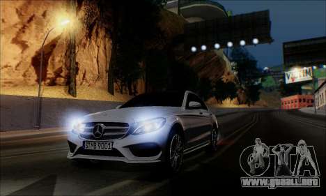 Mercedes-Benz C250 2014 V1.0 EU Plate para GTA San Andreas