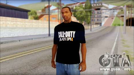 COD Black Ops 2 Fan T-Shirt para GTA San Andreas