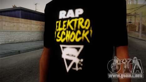 Silla Rap Elektro Schock Shirt para GTA San Andreas