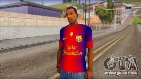 Barcelona Messi T-Shirt para GTA San Andreas