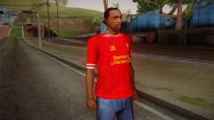 Liverpool FC 13-14 Kit T-Shirt para GTA San Andreas