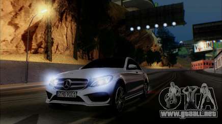 Mercedes-Benz C250 2014 V1.0 EU Plate para GTA San Andreas