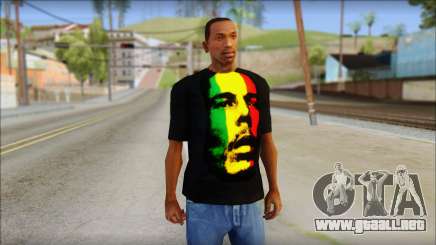 Bob Marley T-Shirt para GTA San Andreas