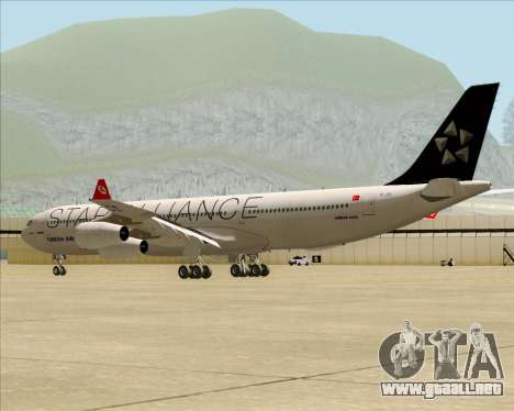 Airbus A340-311 Turkish Airlines (Star Alliance) para GTA San Andreas