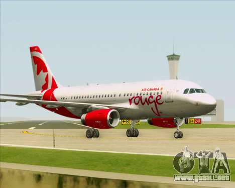 Airbus A319 Air Canada Rouge para GTA San Andreas