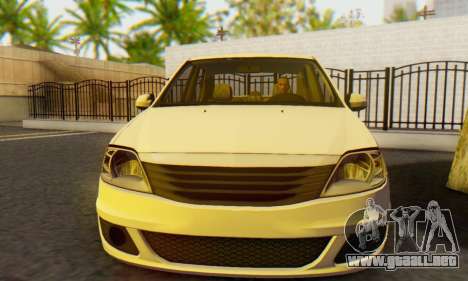 Dacia Logan White para GTA San Andreas