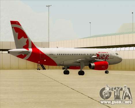 Airbus A319 Air Canada Rouge para GTA San Andreas
