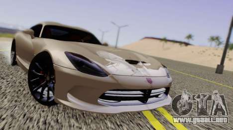 Dodge Viper SRT GTS 2013 Road version para GTA San Andreas