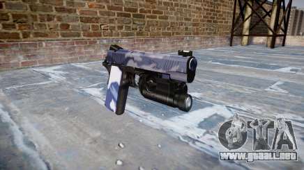 Pistola De Kimber 1911 Azul Tigre para GTA 4