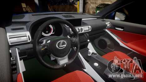 Lexus IS 350 F-Sport 2014 Rims1 para GTA 4