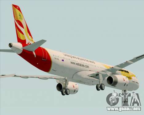 Airbus A321-200 Qantas (Wallabies Livery) para GTA San Andreas