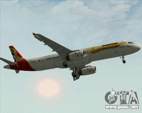 Airbus A321-200 Qantas (Wallabies Livery) para GTA San Andreas