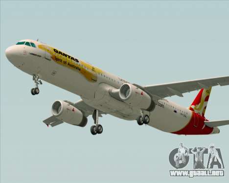 Airbus A321-200 Qantas (Wallabies Livery) para GTA San Andreas