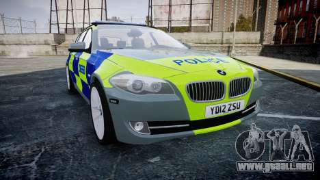 BMW 530d F11 Metropolitan Police [ELS] SEG para GTA 4