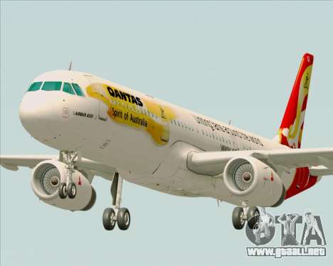 Airbus A321-200 Qantas (Wallabies Livery) para GTA San Andreas