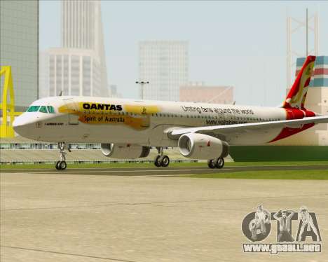 Airbus A321-200 Qantas (Wallabies Livery) para GTA San Andreas