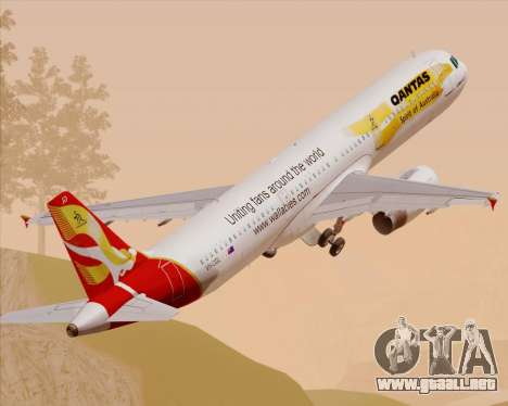 Airbus A321-200 Qantas (Wallabies Livery) para GTA San Andreas