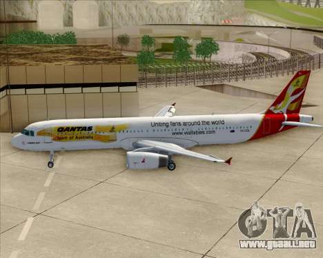 Airbus A321-200 Qantas (Wallabies Livery) para GTA San Andreas