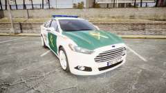 Ford Mondeo 2014 Guardia Civil Cops [ELS] para GTA 4