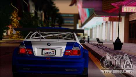 BMW M3 E46 GTR para GTA San Andreas