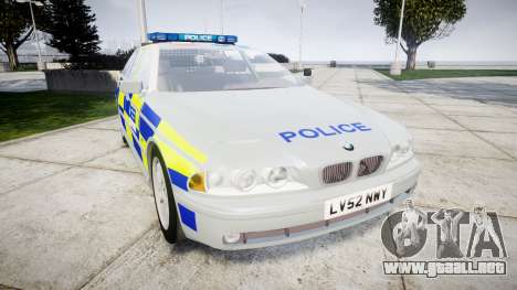 BMW 525i E39 Touring Police [ELS] BTV para GTA 4