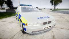 BMW 525i E39 Touring Police [ELS] BTV para GTA 4