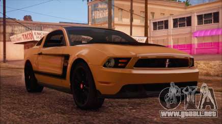 Ford Mustang Boss 302 2012 para GTA San Andreas