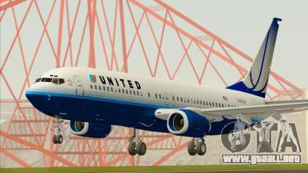 Boeing 737-800 United Airlines para GTA San Andreas
