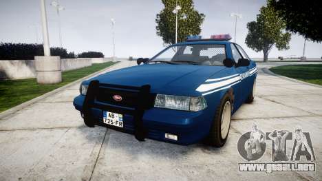 GTA V Vapid Police Cruiser Gendarmerie1 para GTA 4