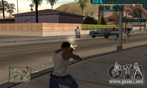C-HUD Rifa Gang para GTA San Andreas